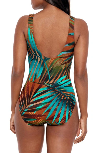 Shop Miraclesuit ® Tamara Tigre It's A Wrap Underwire One-piece Swimsuit In Multi