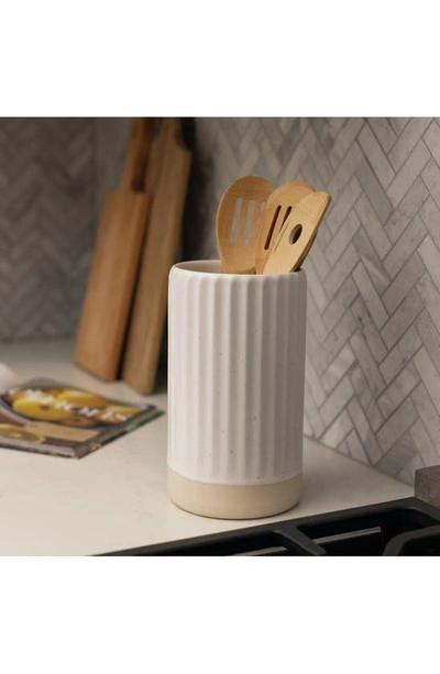 Fable The Large Vase In Speckled White