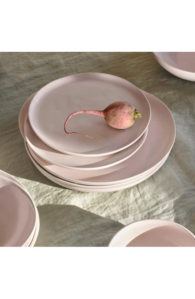 Shop Fable The Salad Set Of 4 Plates In Blush Pink