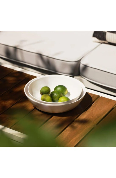 Fable The Low Serving Bowls Set Of 2 In Speckled White