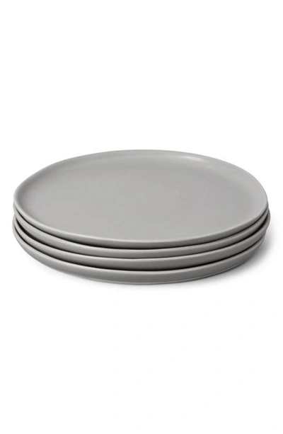 Shop Fable The Dinner Set Of 4 Plates In Dove Grey