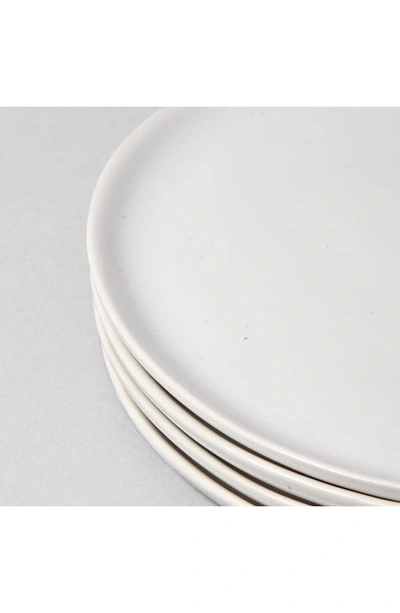 Shop Fable The Dinner Set Of 4 Plates In Speckled White