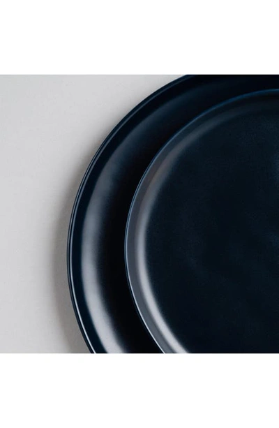 Shop Fable The Dinner Set Of 4 Plates In Midnight Blue
