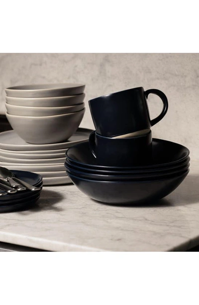 Shop Fable The Pasta Set Of 4 Bowls In Midnight Blue