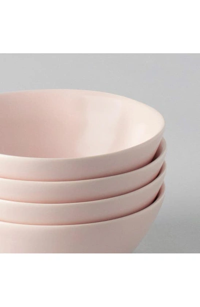Shop Fable The Dessert Set Of 4 Bowls In Blush Pink
