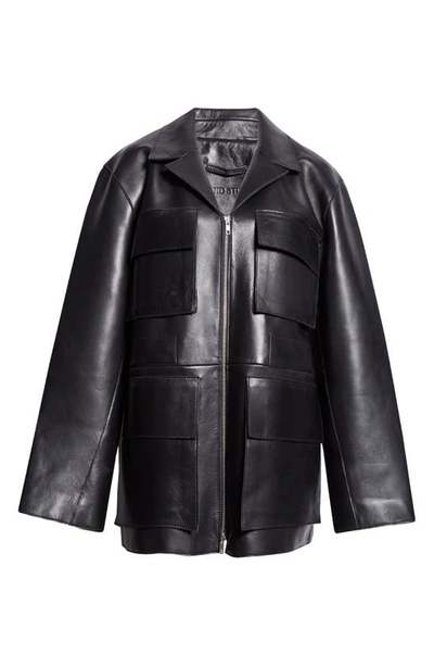 Shop Stand Studio Rumi Lambskin Leather Jacket In Black