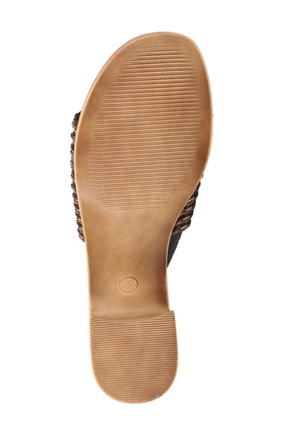 Bella Vita Eni-italy Slide Sandal In Brown Woven