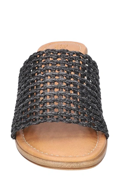 Bella Vita Eni-italy Slide Sandal In Black Woven