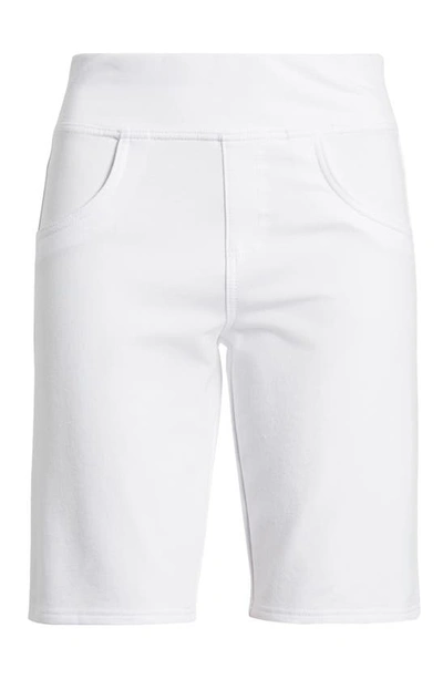 Hue Game Changing High Rise Bermuda Shorts In White