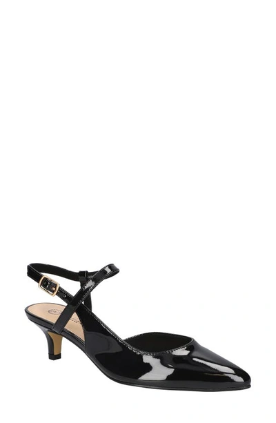 Shop Bella Vita Kayce Pointed Toe Pump In Black Patent