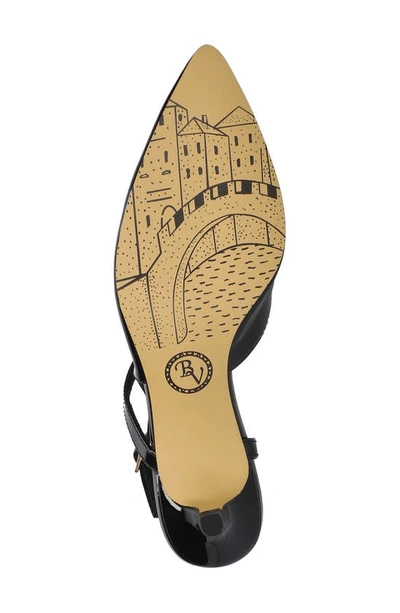 Bella Vita Kayce Pointed Toe Pump In Black Patent