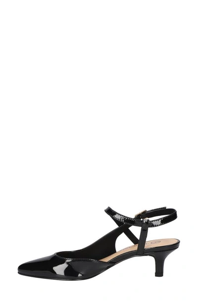 Shop Bella Vita Kayce Pointed Toe Pump In Black Patent