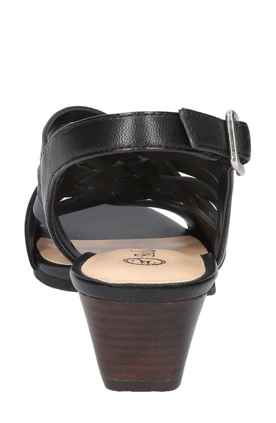 Shop Bella Vita Seble Slingback Sandal In Black Leather