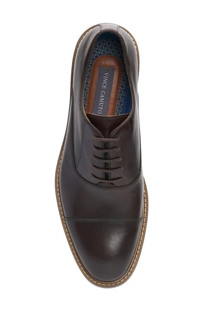 Shop Vince Camuto Loxley Cap Toe Oxford In Mocha