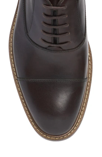 Shop Vince Camuto Loxley Cap Toe Oxford In Mocha