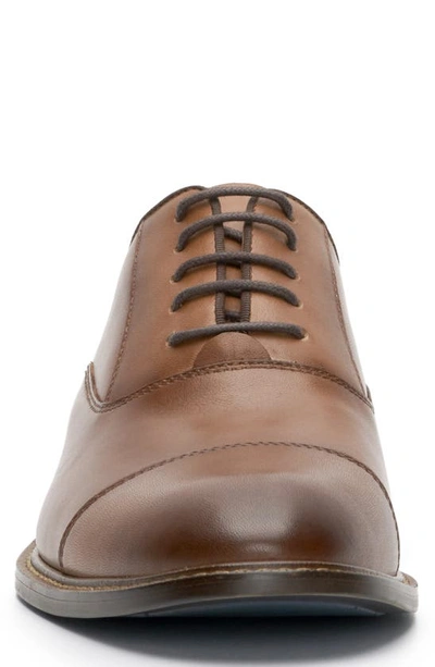 Shop Vince Camuto Loxley Cap Toe Oxford In Cognac/ Brown