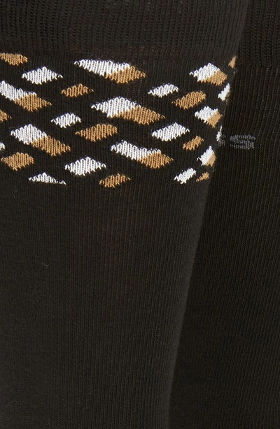 Shop Hugo Boss Assorted 2-pack Momo Block Dress Socks In Black