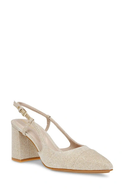 Shop Anne Klein Brinlee Pointed Toe Pump In Platinum