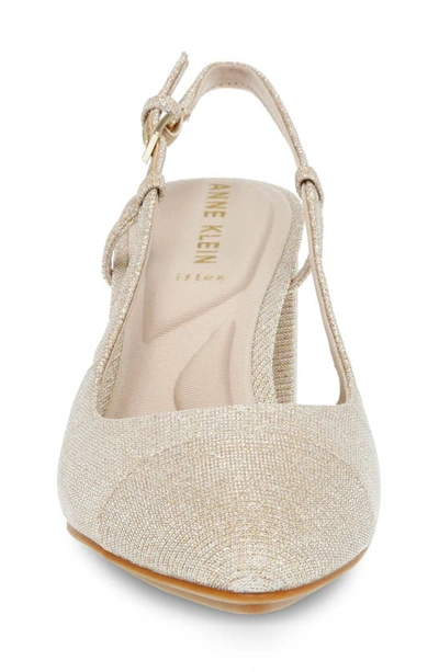 Anne Klein Brinlee Pointed Toe Pump In Platinum
