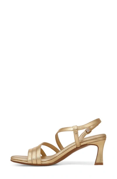Shop Naturalizer Galaxy Slingback Sandal In Dark Gold Faux Leather