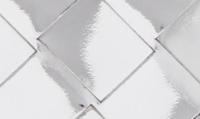 Shop Bottega Veneta Intrecciato Metallic Leather Card Case In Silver/ Silver