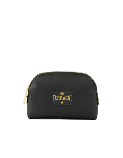 Shop Chiara Ferragni Designer Handbags Women's Black Clutch