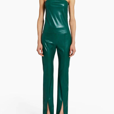 Shop Amanda Uprichard Tavira Faux Leather Pant In Green