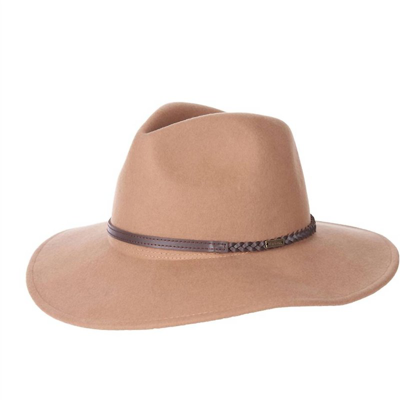 Shop Barbour Women's Tack Fedora Hat In Brown