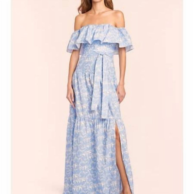 Shop Amanda Uprichard Karalyn Maxi Dress In Blue