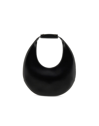 Shop Staud Designer Handbags Moon Bag In Black