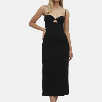 Shop Bardot Vienna Midi Dress In Black