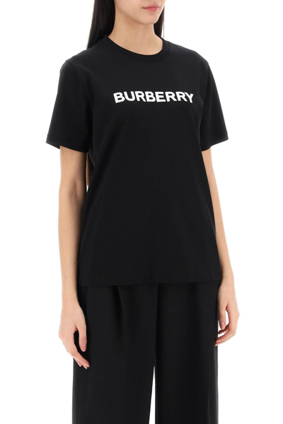 Shop Burberry Margot Logo T-shirt In Black