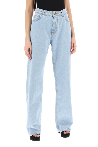 Shop Etro Low-waisted Baggy Jeans In Light Blue
