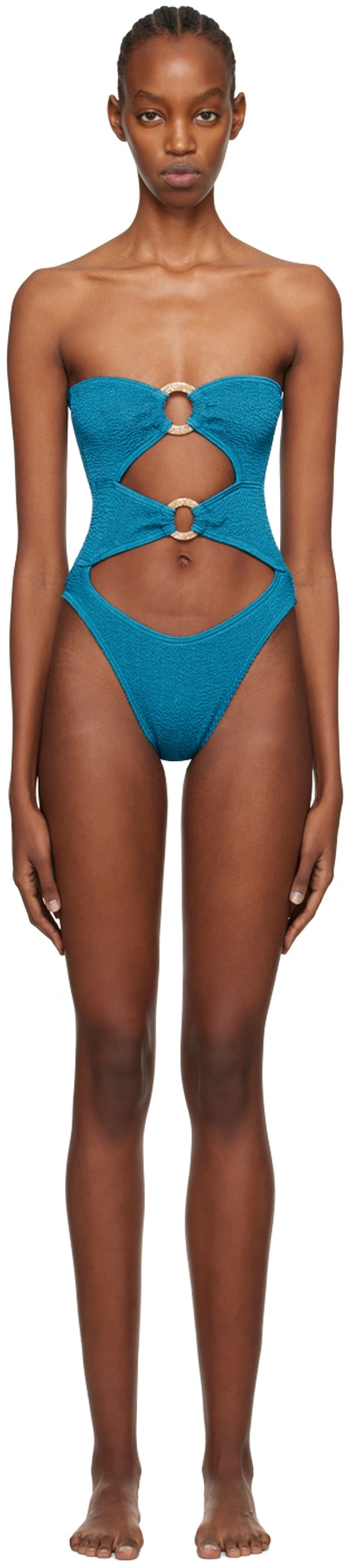Shop Bondeye Blue Lana Swimsuit In Ocean Shimmer