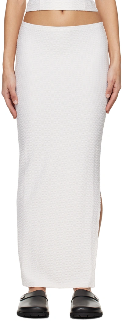 Shop Apc Off-white Salome Maxi Skirt In Aad Ecru