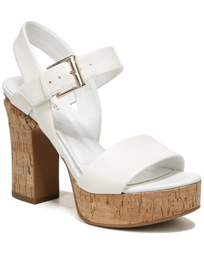 Shop Franco Sarto Scarlett Leather Ankle Strap Sandal In White