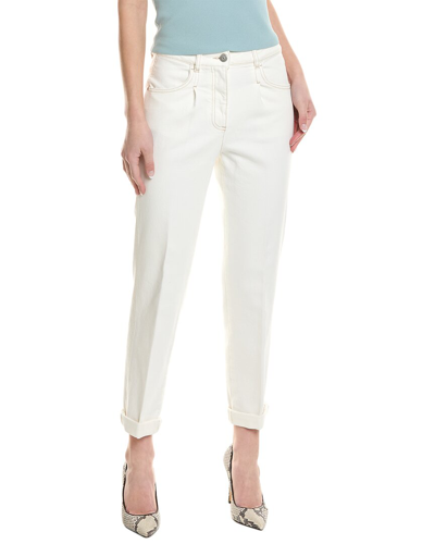 Shop Peserico White Straight Jean