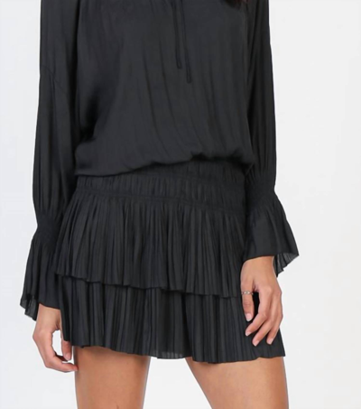 Current Air Laurel Jacquard Midi Dress In Black In Black