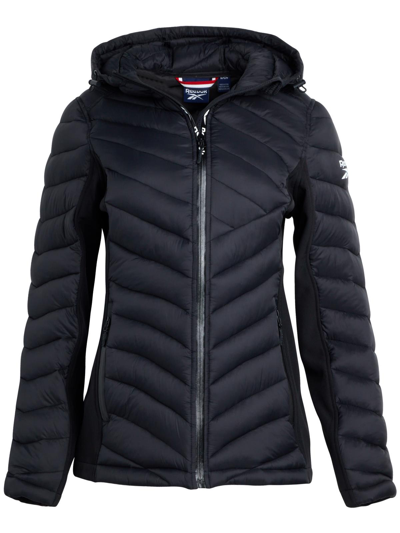 Shop Reebok Olrb627ec Womens Quilted Warm Glacier Shield Coat In Black