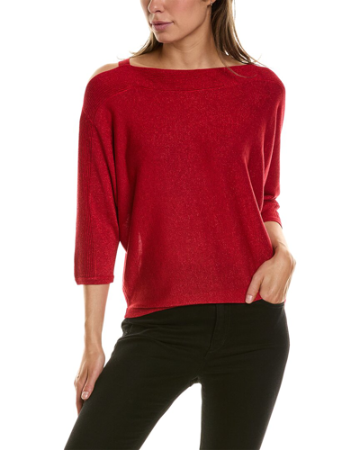 Shop Joseph Ribkoff Off-shoulder Sweater In Red