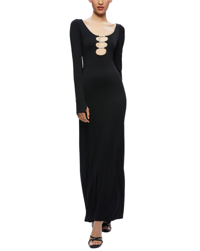 Shop Alice And Olivia Kalena Cutout Maxi Dress In Black