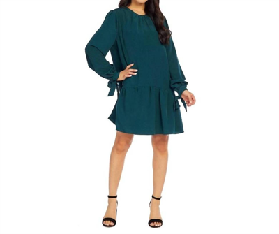 Mudpie Merritt Flounce Dress In Green In Green