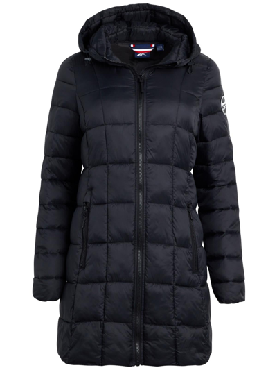 Shop Reebok Olrb602ec Womens Quilted Warm Glacier Shield Coat In Black