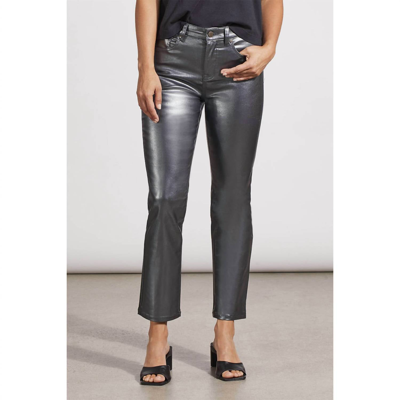 Shop Tribal Sophia Hugging Straight Ankle Pant In Pewter In Silver