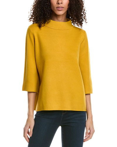 Shop Fate Mock Neck Sweater In Yellow