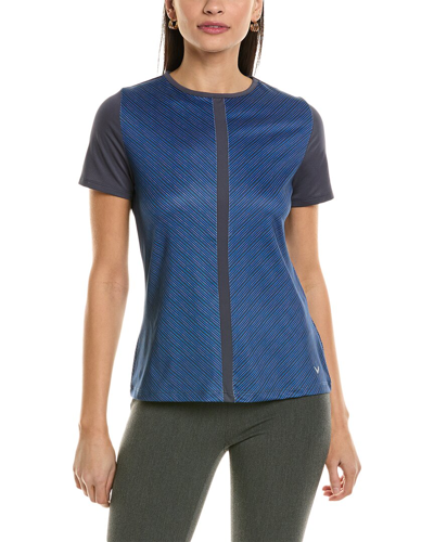 Shop Callaway Mitered Reflection Stripe Top In Grey