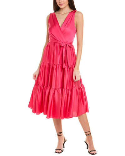Shop Ungaro Alyssa Midi Dress In Pink