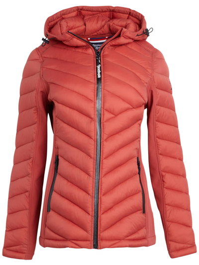 Shop Reebok Olrb627ec Womens Quilted Warm Glacier Shield Coat In Multi