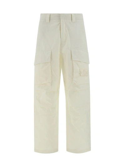 Shop Stone Island Pants In Bco Naturale