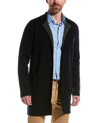 Shop Raffi Reversible Wool & Cashmere-blend Coat In Grey